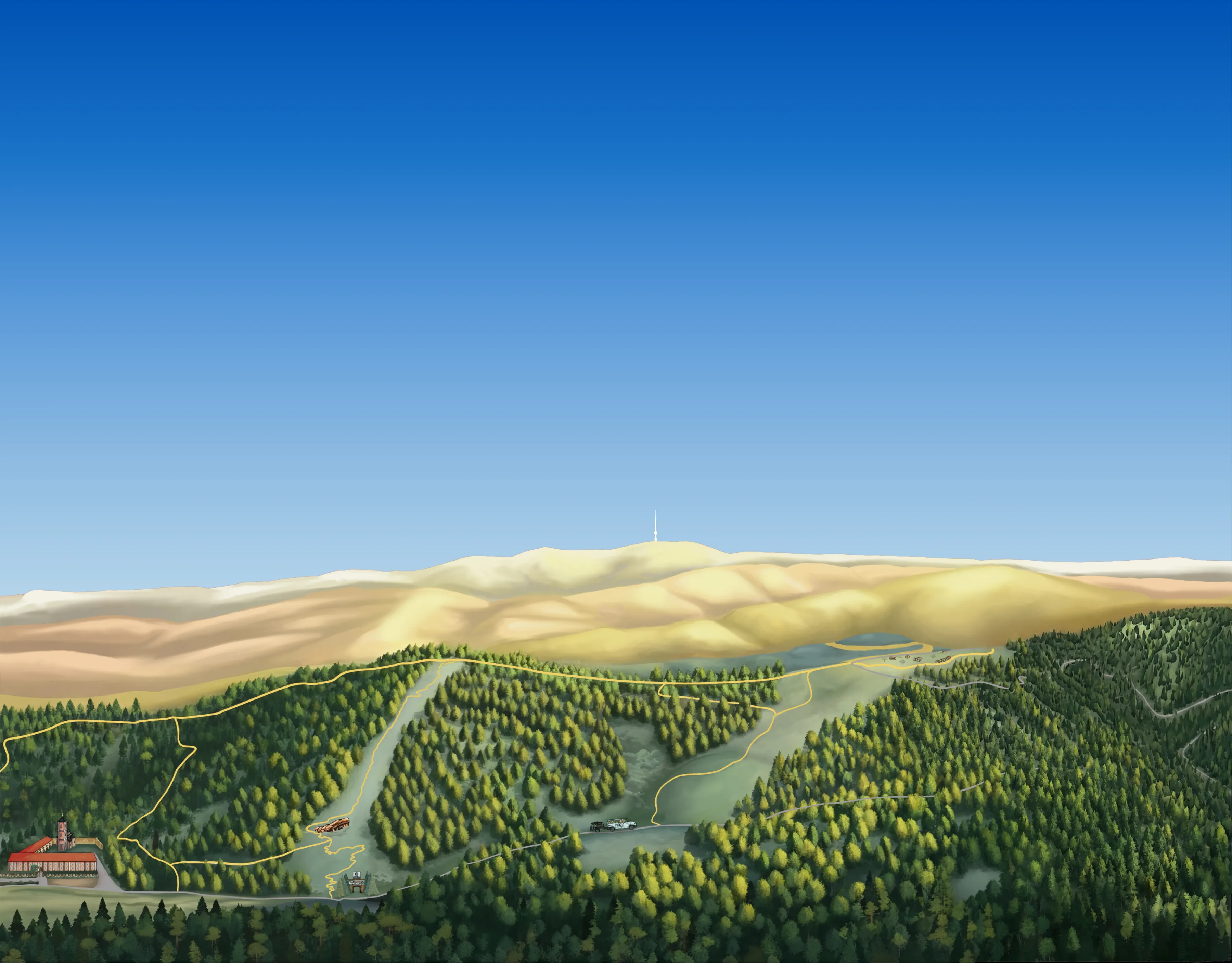 Mapa Bike Park Rakovac sa MTB stazama